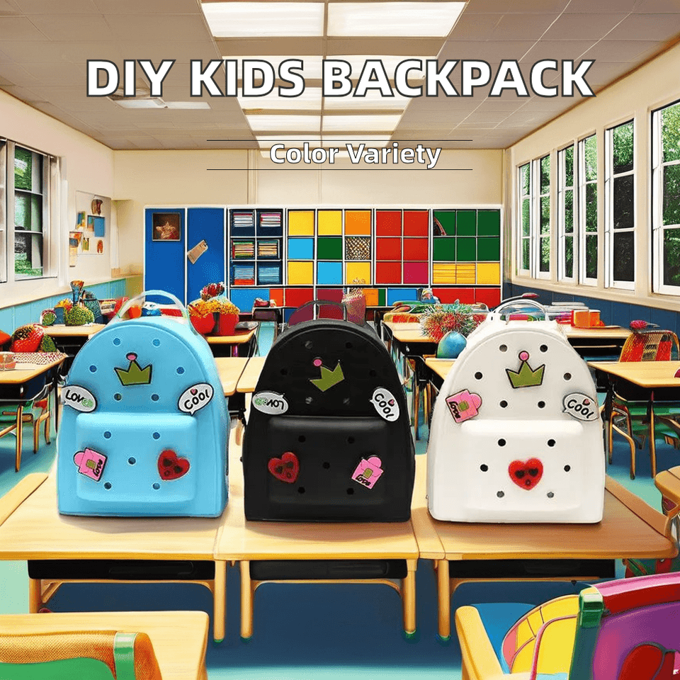 Unisex Eco-friendly Small Kids School Bag New Fashion Silicon Rubber Waterproof Handbag with Cartoon Zipper Pattern