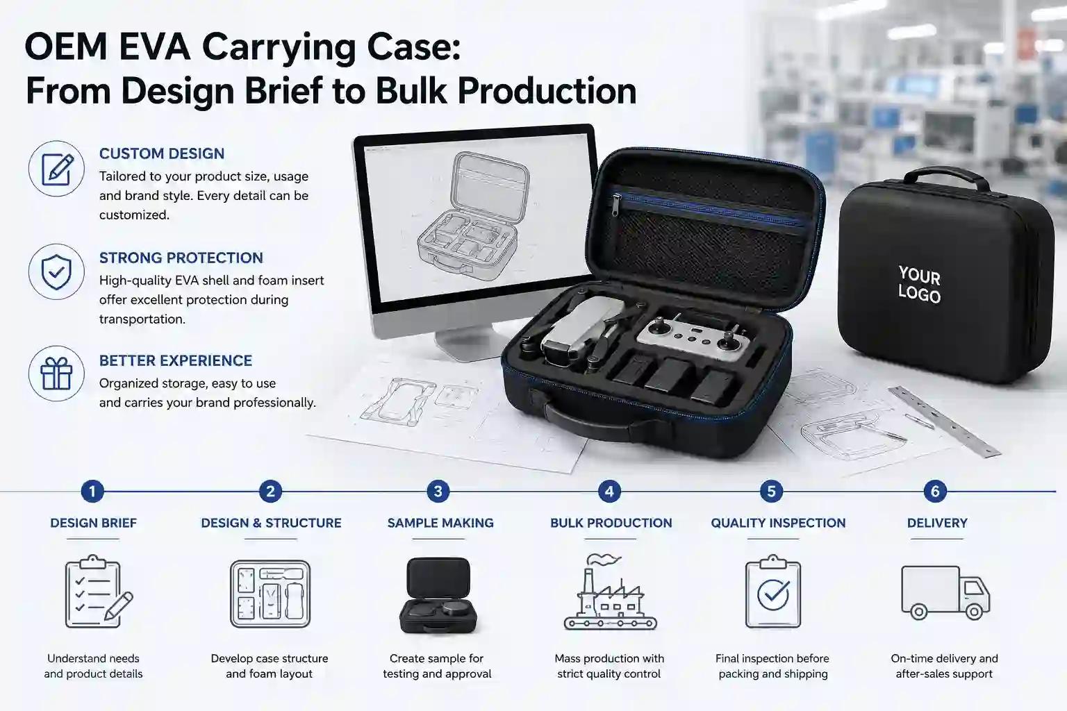 OEM EVA Carrying Case: From Design Brief to Bulk Production