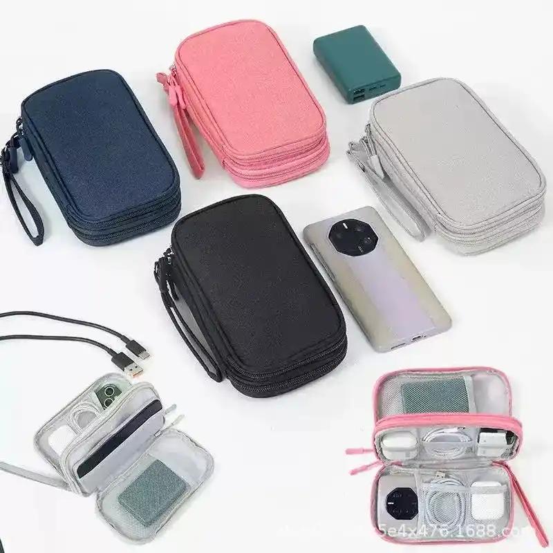 Custom EVA Organizer Pouch | Double-Layer Oxford Electronics Case – Huitusheng