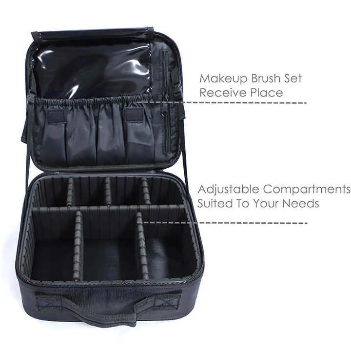 Black Cosmetic Organizer Case