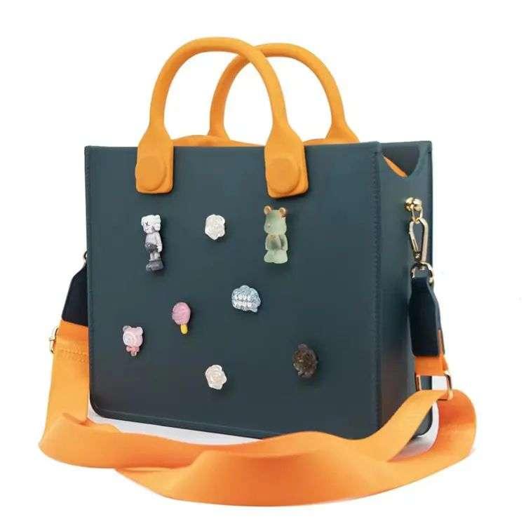 Charms Custom Mom Life Alphabet Letter Charm Accessories for Eva Beach Bag Waterproof EVA Material Outdoor Use Tote Bag