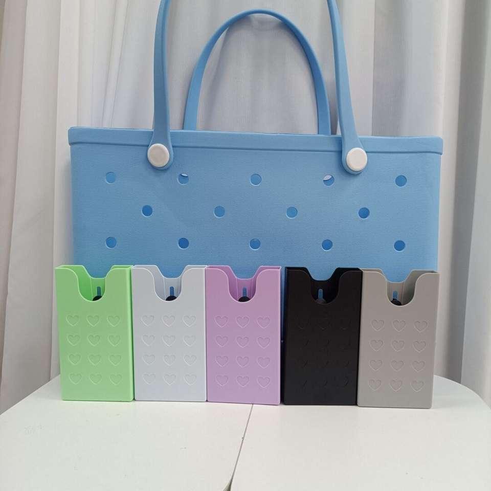 Zhuo Ning Custom Logo Eco-Friendly Fashion EVA Beach Bag Phone Holder Insert Waterproof Universal Cup Sleeve Tote Accessories