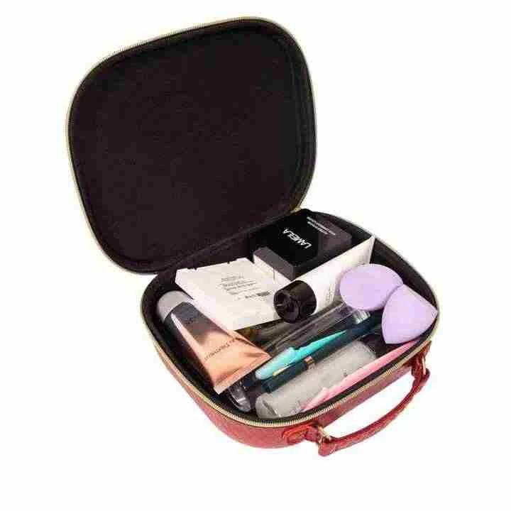 Huitusheng PU Leather Cosmetic Organizer Bag – Premium Wholesale Makeup Case for Global Beauty Brands