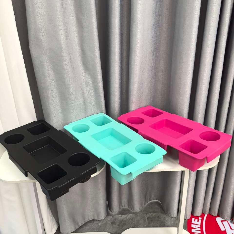 Zhuo Ning Waterproof Silicone Zipper Pouch Travel Toiletries Portable Storage Bag Secure Cosmetics Electronics Printing OEM ODM