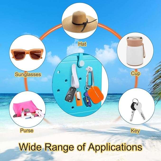 New Waterproof Eco-Friendly PVC Shoe Big Charms Beach Bag Accessories Insert Button Ornaments Custom