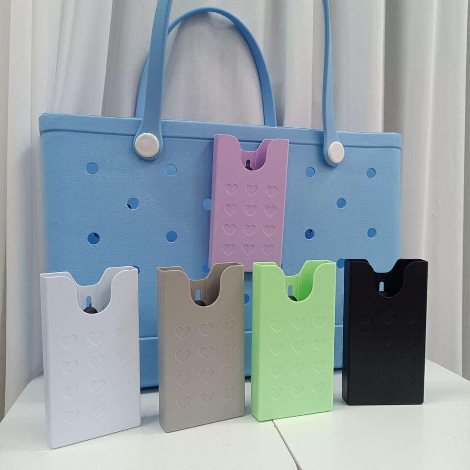 Universal Beach Tote Charm Waterproof Phone Holder Insert EVA Material Cup Sleeve for Bag Custom Bag Parts Accessories