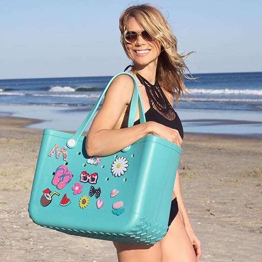 Custom Colorful PVC Waterproof Eco-Friendly Handbag Tote Bag Insert Charms for Beach Bags