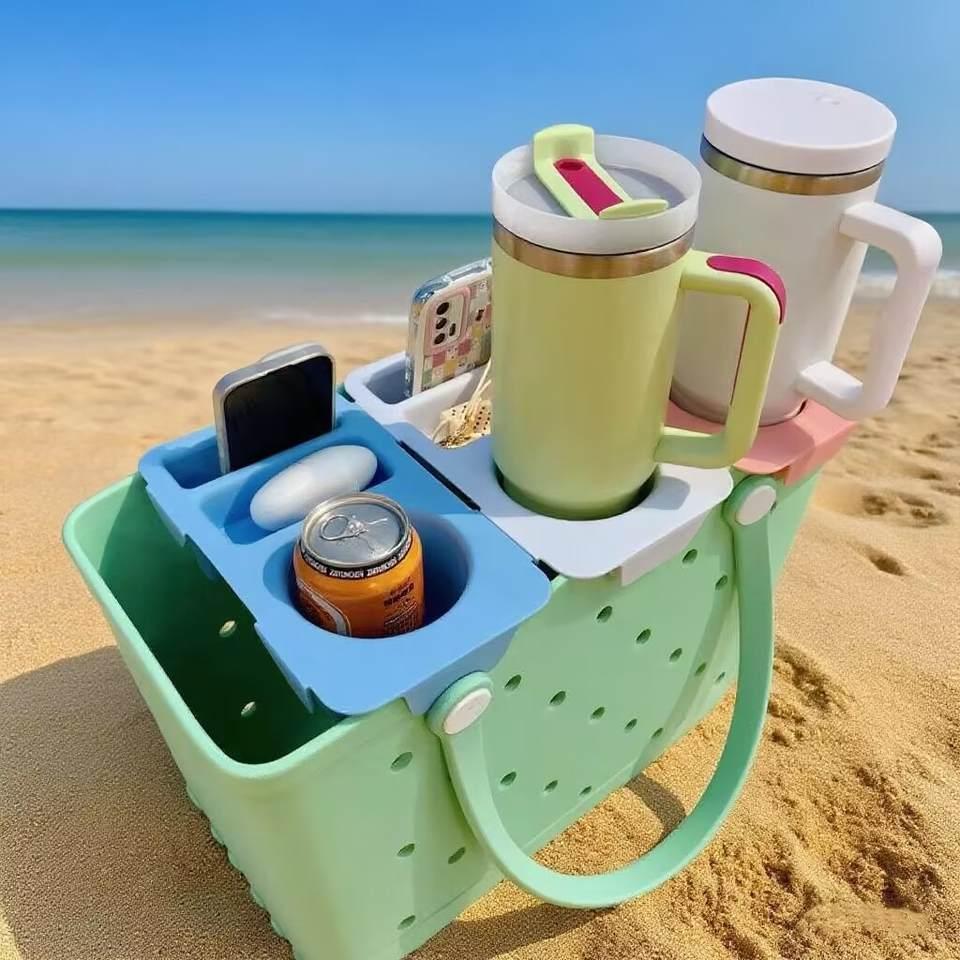 Custom Eco Friendly Waterproof EVA Beach Bag Phone Holder Insert Wear Resistant Mobile Phone Case Beach Bag Accessories