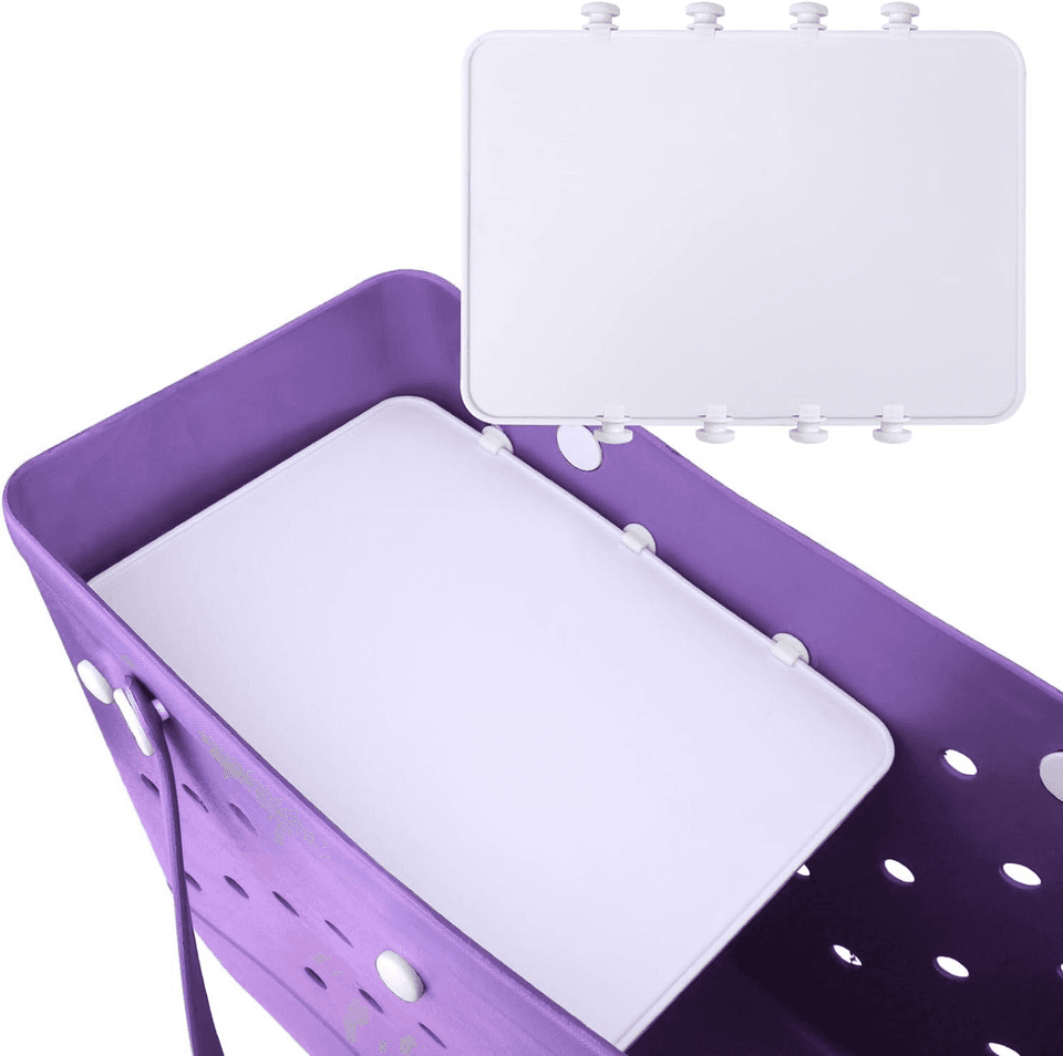 Outdoor Insert Tray for Beach & Family Camping Large Tote Bag Divided EVA Waterproof Snack Tray for Kids