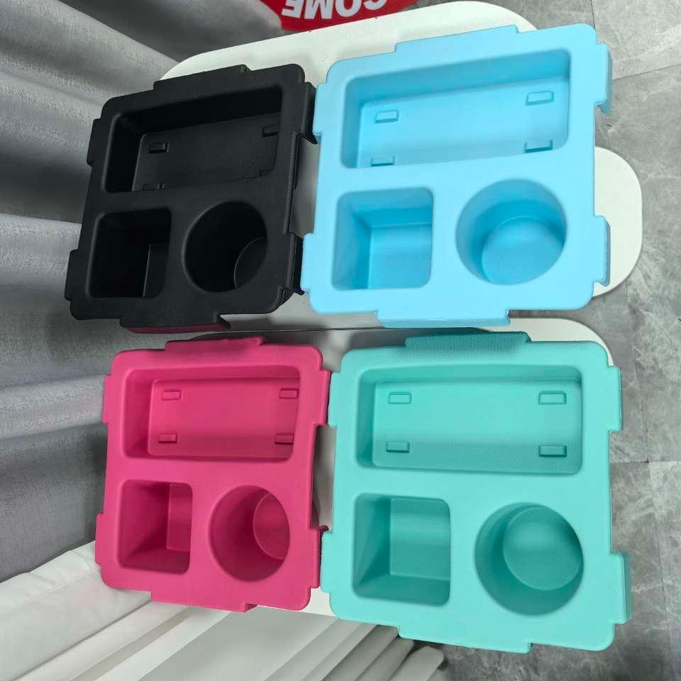 Custom Printing Waterproof Portable Silicone Pouch Beach Bag Accessory Mini Zipper Bag Lipstick Keys Durable Rectangle Hole