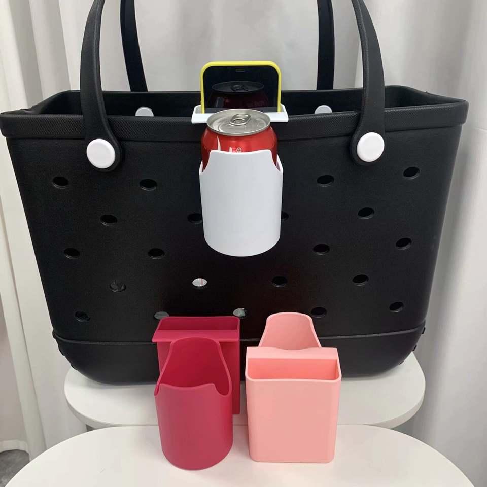 Zhuo Ning Universal Fit EVA Fashion Bag Organizer Tray Phone Slot Bottle Holder Removable Top Insert for Summer Handbags Leak