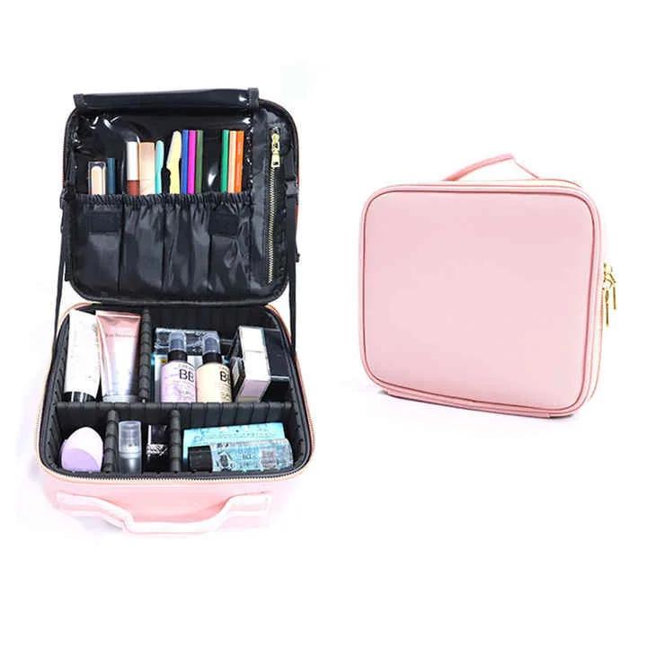 Compact & Durable Nylon Cosmetic Storage Case