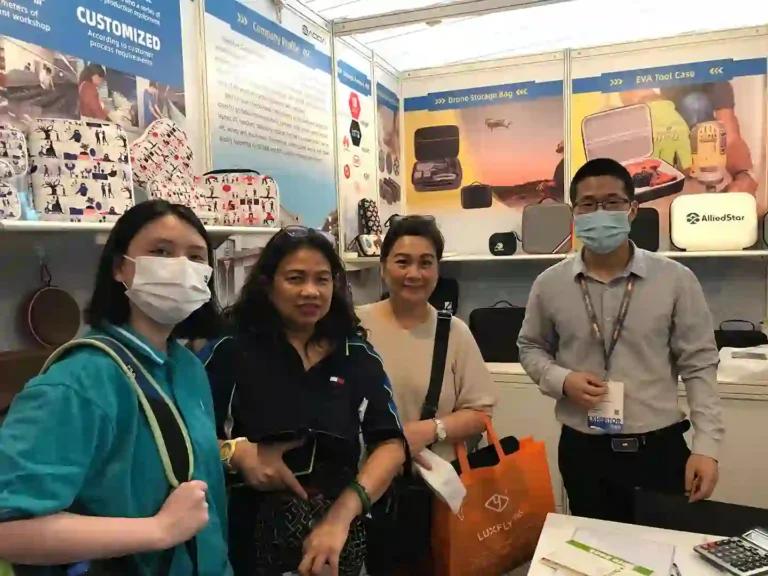 Huitusheng EVA booth at 2024 Hong Kong Electronics Fair (Spring Edition)