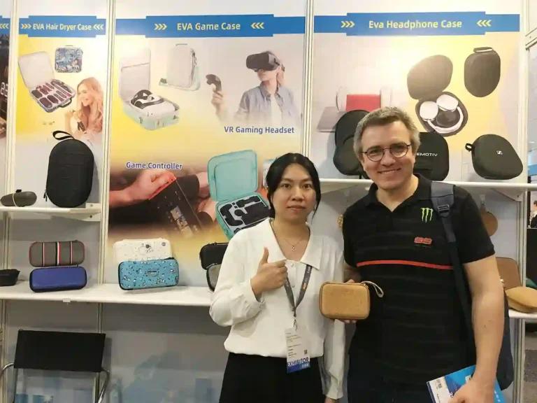 Huitusheng EVA booth at 2024 Hong Kong Electronics Fair (Spring Edition)