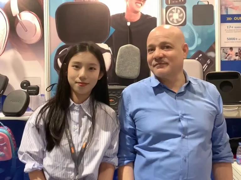 Huitusheng EVA booth at 2025 Hong Kong Electronics Fair (Spring Edition)