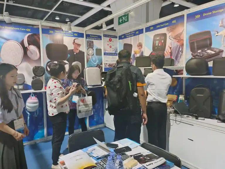 Huitusheng EVA booth at 2025 Hong Kong Electronics Fair (Spring Edition)