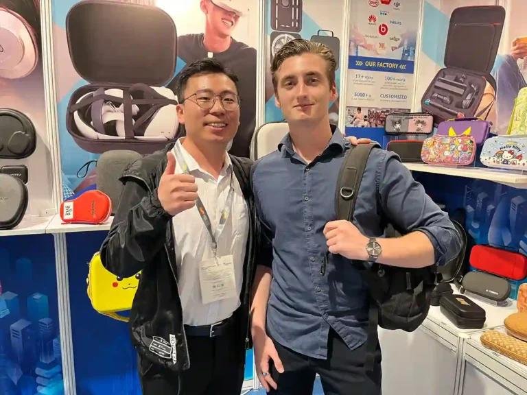 Huitusheng EVA booth at 2025 Hong Kong Electronics Fair (Spring Edition)