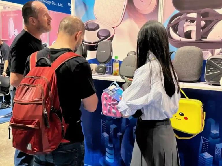 Huitusheng EVA booth at 2025 Hong Kong Electronics Fair (Spring Edition)