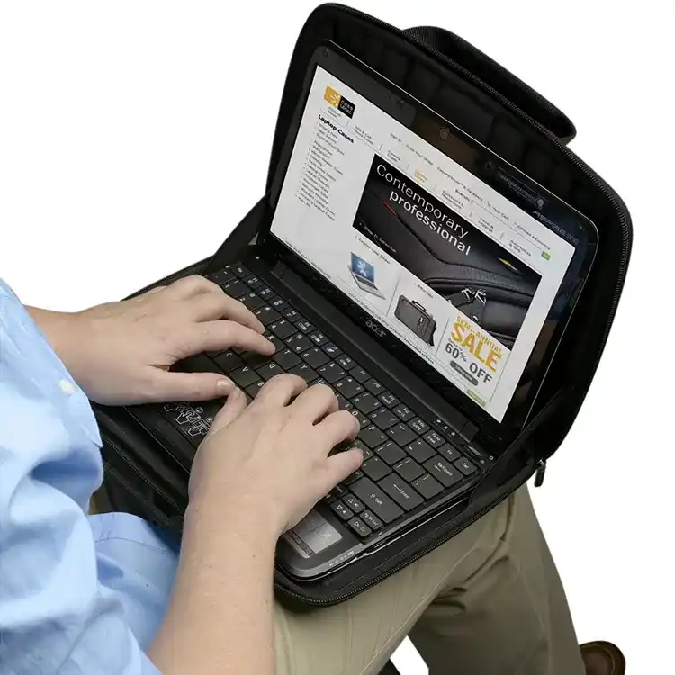 Custom branded molded EVA laptop sleeve with shockproof shell