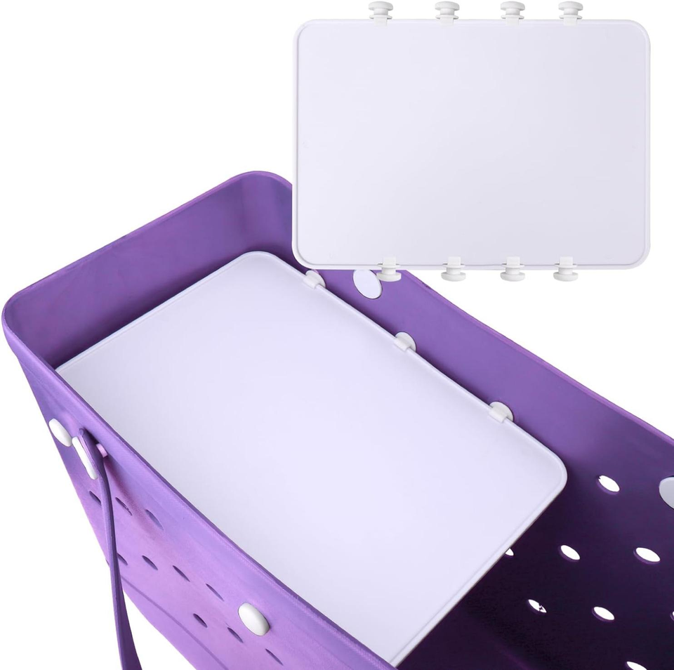 Outdoor Insert Tray for Beach & Family Camping Large Tote Bag Divided EVA Waterproof Snack Tray for Kids