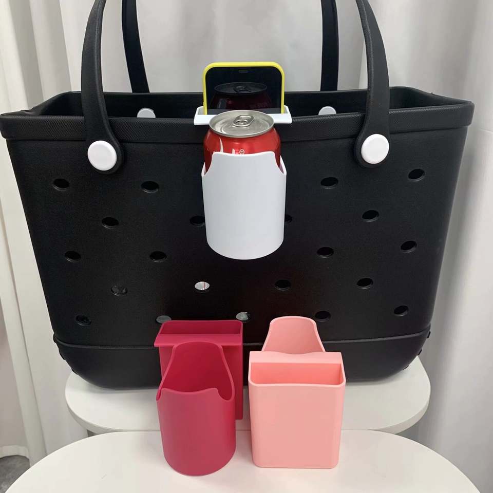 Zhuo Ning Universal Fit EVA Fashion Bag Organizer Tray Phone Slot Bottle Holder Removable Top Insert for Summer Handbags Leak
