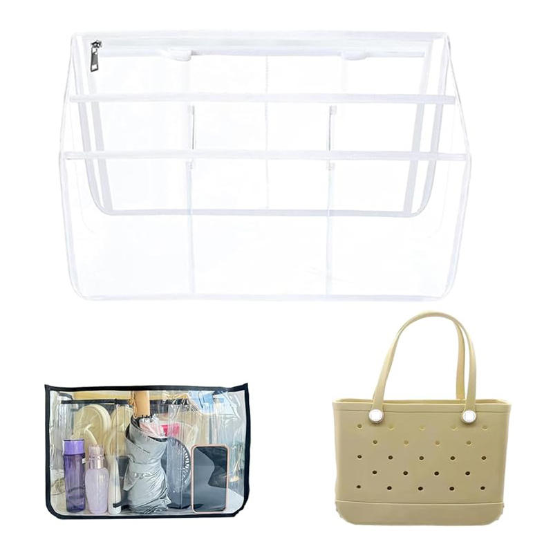 Stylish Silicone Mobile Holder Insert for Beach Tote Bag with Reinforced Edges Spacious Interior for Smartphones Keys Cards