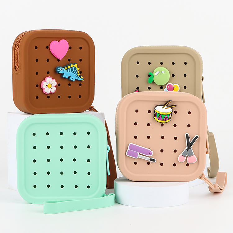 Wholesale Waterproof Silicone Style Beach Bag Compartment Tray With Drink Holders Heavy Duty EVA Rubber Insert for Tote