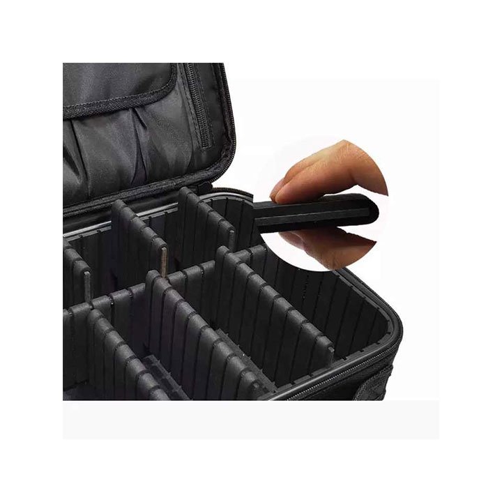 Wholesale custom EVA hard shell cosmetic case with dividers