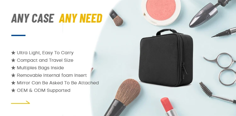 Black Cosmetic Organizer Case